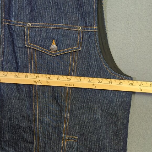 Kakadu Traders Australia Vest Men's 2XL Blue Denim Conceal Carry C11MV03 - Picture 6 of 15